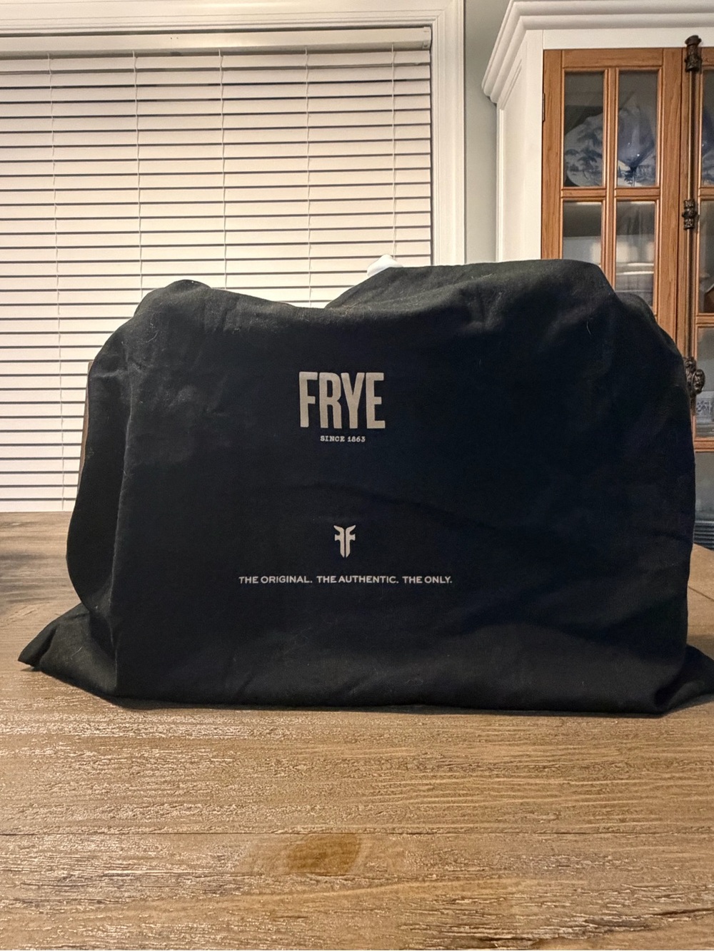 Frye Black Duffel Bag with Branded Logo